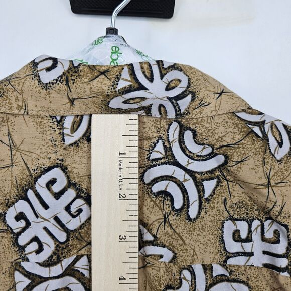Vintage Hilo Hattie Shirt Mens Extra Large Button Up Hawaiian XL Geometric - Picture 5 of 10